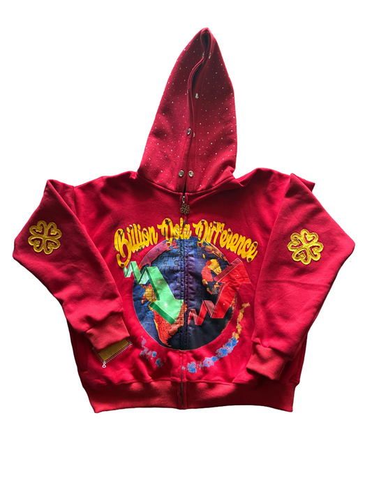 Red Stocks Up📈Junk hoodie