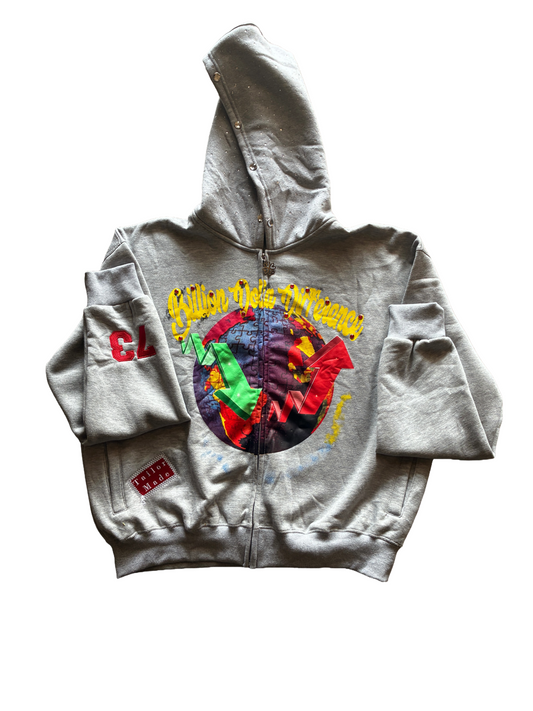 Grey Stocks Up📈Junk hoodie