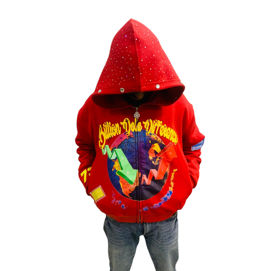 Red Stocks Up📈Junk hoodie