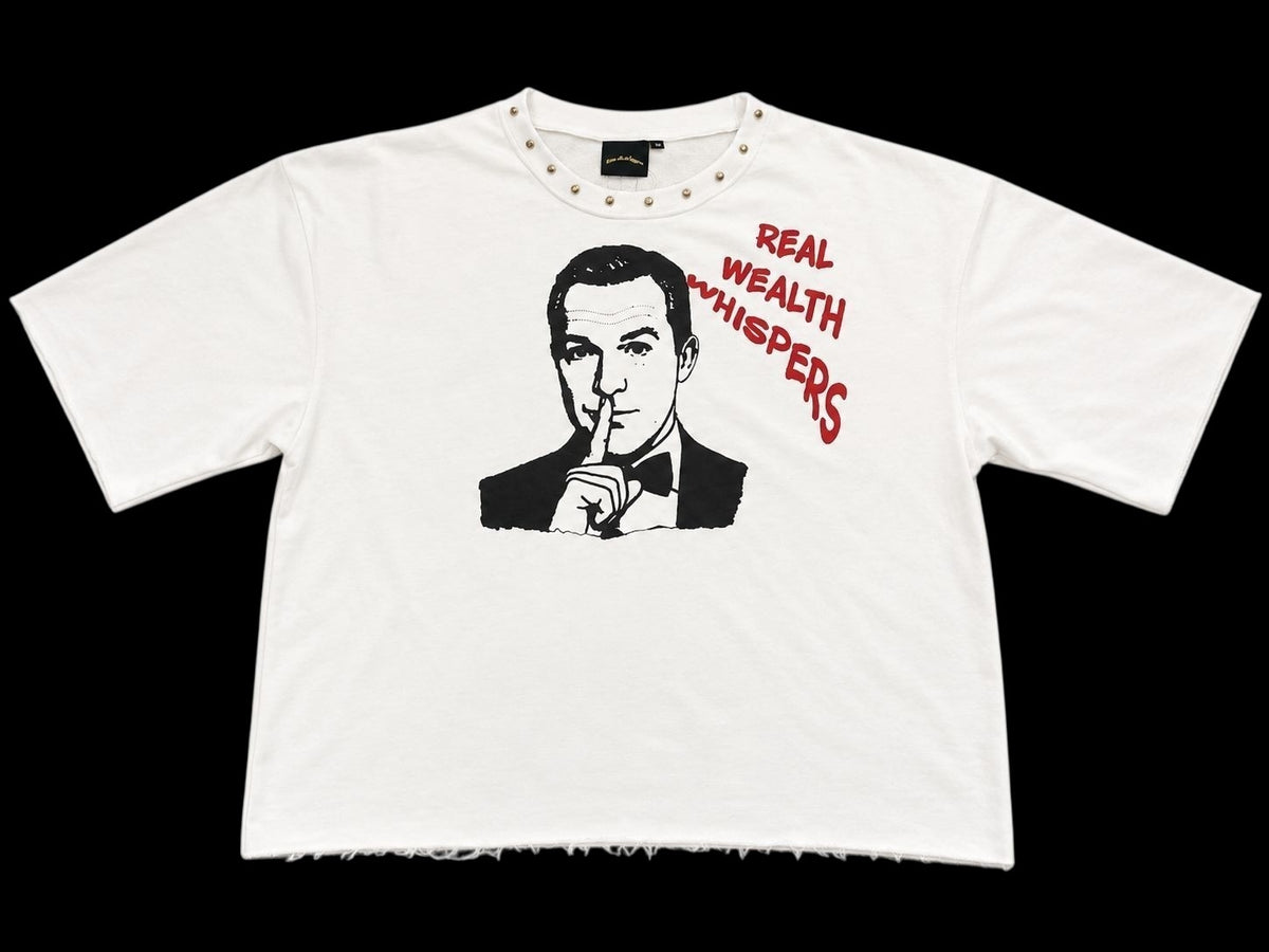 Real Wealth Whispers(collection) shirts (white)